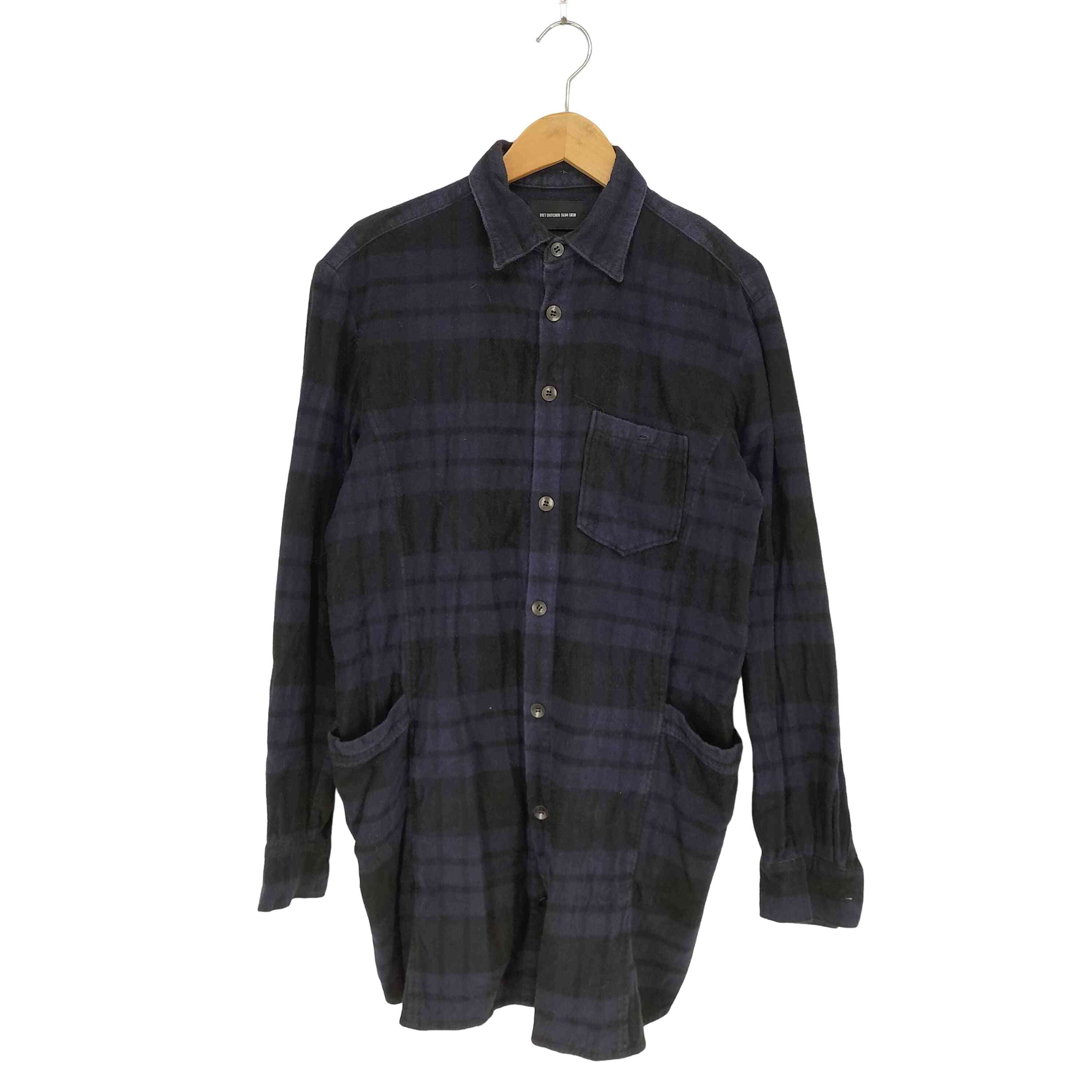【中古】ダイエットブッチャースリムスキン DIET BUTCHER SLIM SKIN ミドル丈L/S シャツ メンズ 表記無