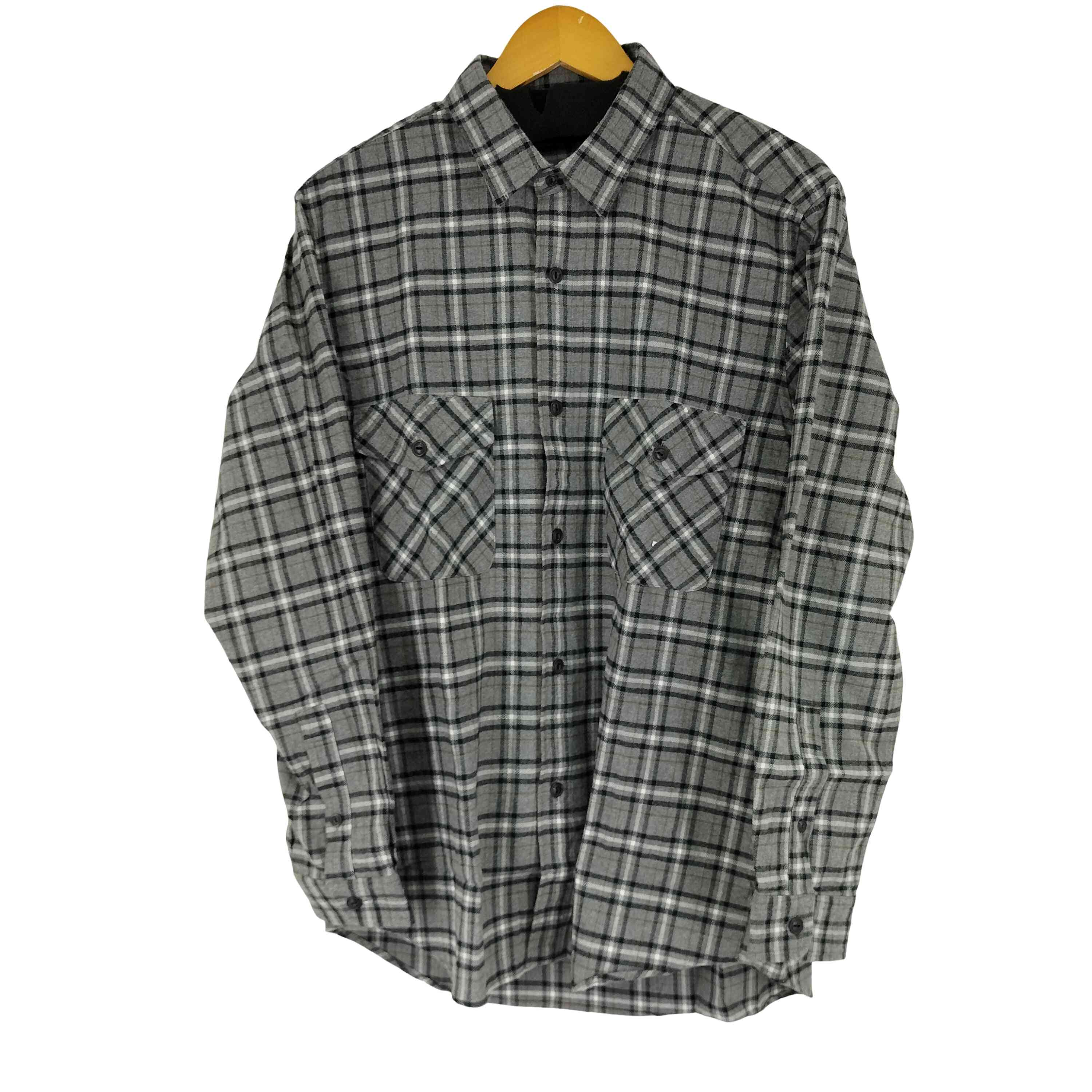 【中古】フェアファクス FAIRFAX チェック柄 L/S ネルシャツ メンズ L
