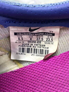 NIKE ナイキ スニーカー レディース - グレー系 × 青系 JPN:23.5 日本サイズ:23.5cm 相当 WMNS PRE MONTREAL RCR VNTG プリモントリオールレーサーヴィンテージ【中古】【ブランド古着バズストアBAZZSTORE】【181120】