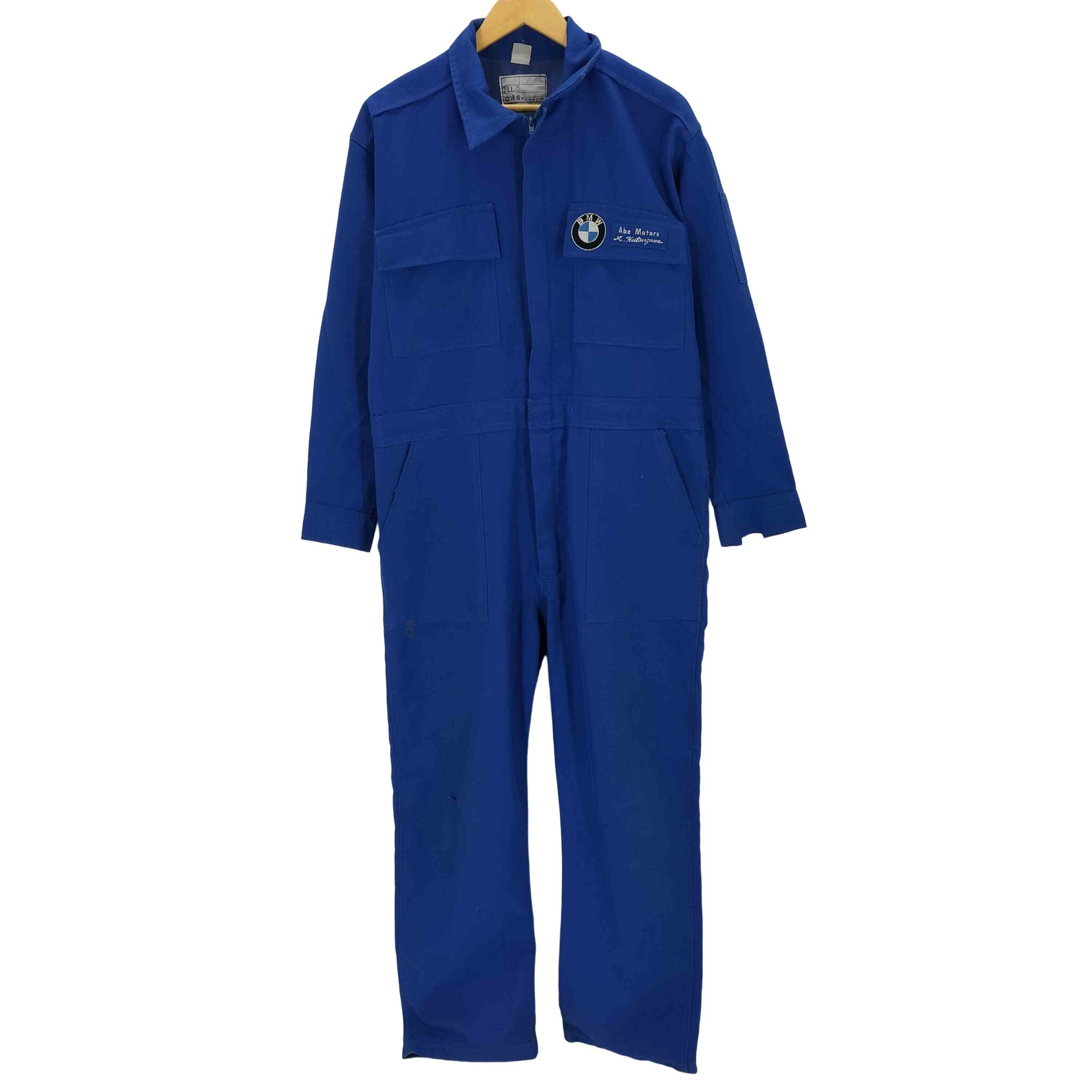 【中古】ユーズドフルギ USED古着 企業ロゴワッペン ワークジャンプスーツ メンズ LL