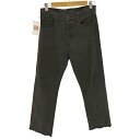 【中古】リーバイス Levis 90S USA製 ボタン裏 刻印532 501 ボタンフライ カットオフ デニムパンツ 1992年製 メンズ W33 L30