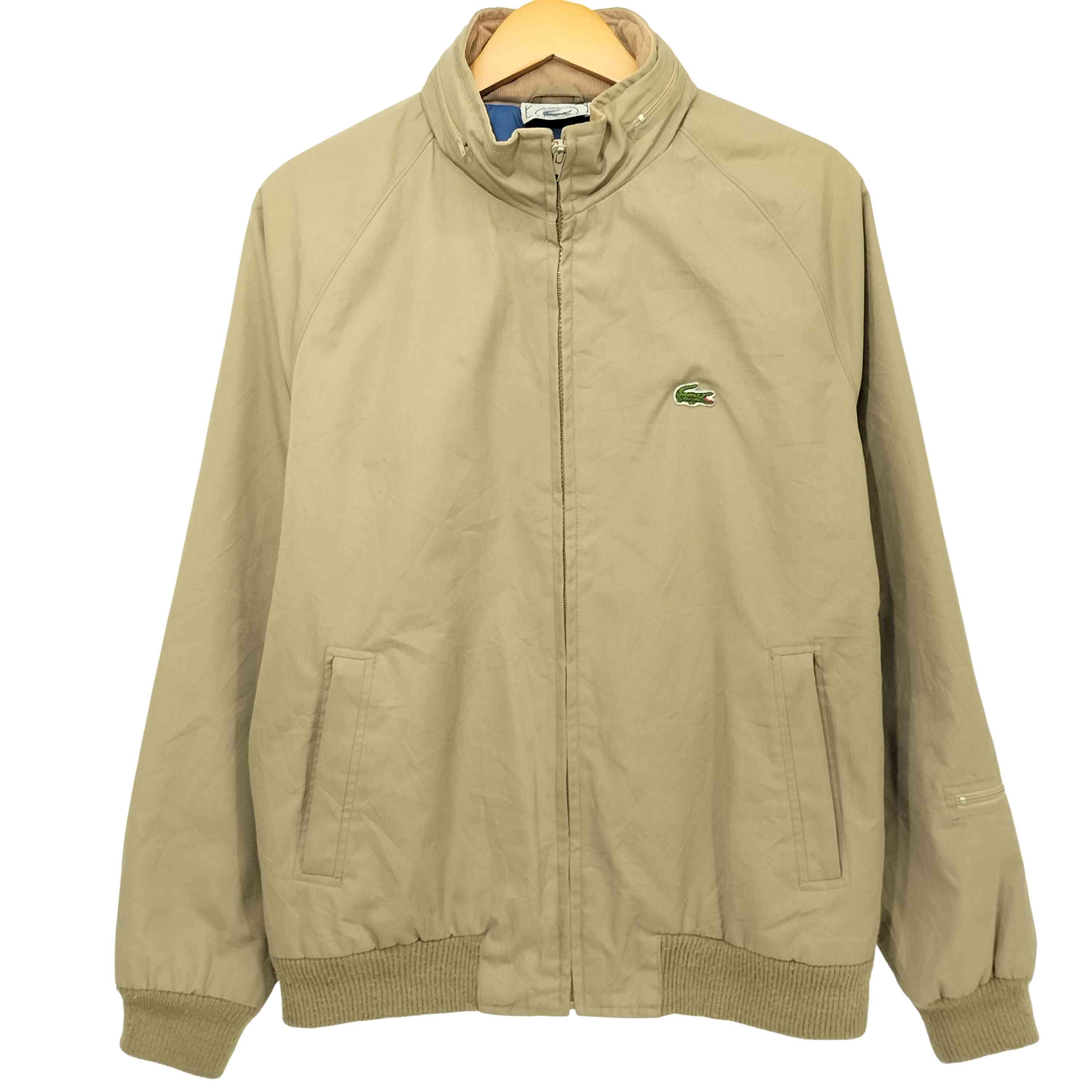 【中古】アイゾッドラコステ IZOD LACOSTE 70-80s 糸巻きタグ フード収納 ワンポイント ラグラン スウ..