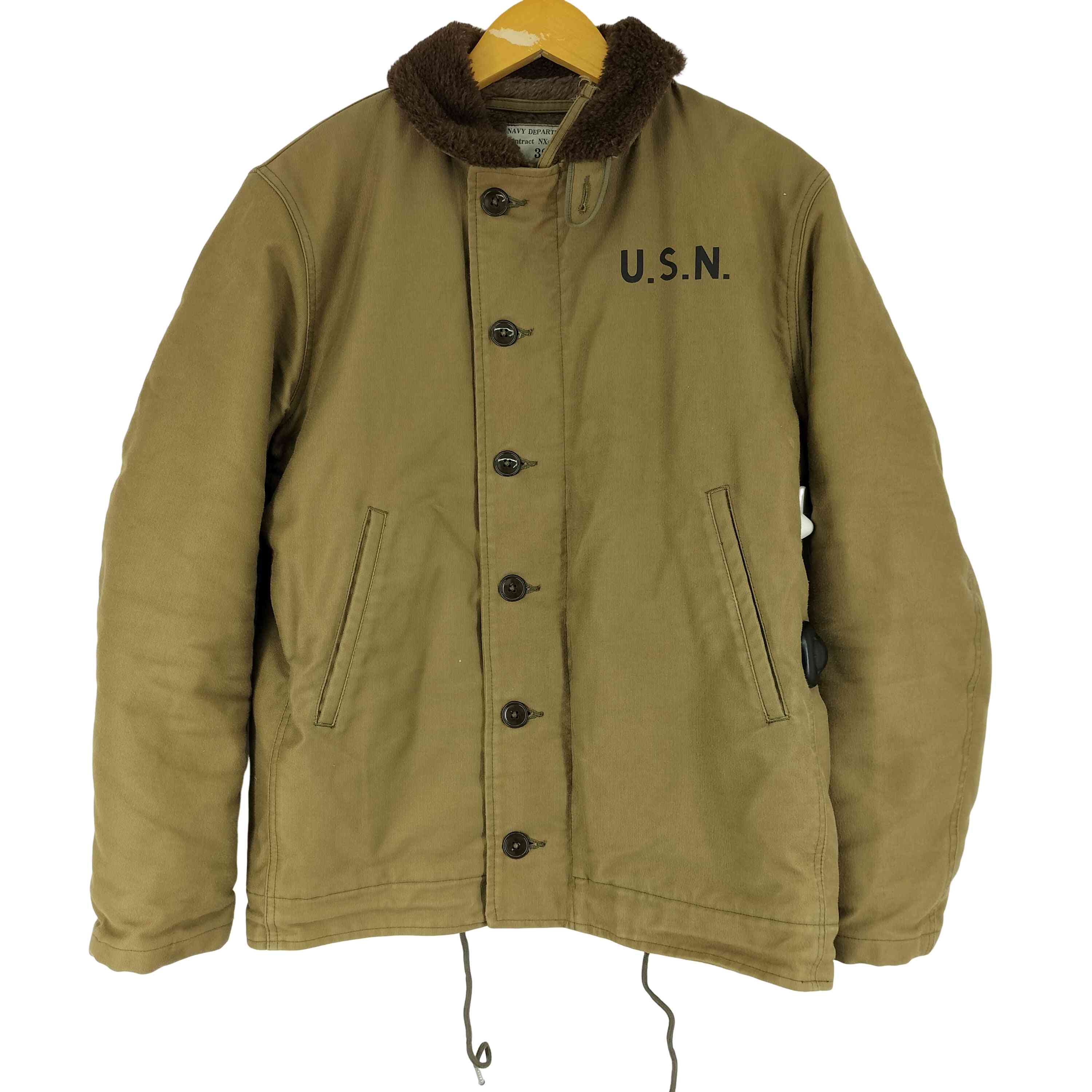 楽天市場】古着 n-1デッキジャケット（カラーグリーン）の通販