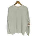 【中古】オニータ ONEITA 90S USA製 50/50 ポリコットン ラグランスリーブ クルーネック ブランク スウェット トレーナー メンズ import:L