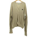 【中古】アイゾッド IZOD USA製 ロゴ刺繍 ニット カーディガン メンズ import:XL
