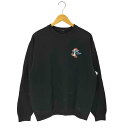 【中古】ユーズドフルギ USED古着 {{DREAMBRANDING.COM}} キャラクター刺繍ロゴスウェット メンズ import:L