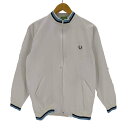 【中古】フレッドペリー FRED PERRY SPORTSWEAR 80S 緑タグ リブ2本線トラックジャケット メンズ import:L