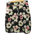 【中古】マルニ MARNI 14AW コレクション フラワージャガード サイドダブルジップ スカート レディース 40