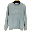 【中古】サタデーズニューヨークシティ Saturdays NYC ロゴ刺繍スウェットプルオーバー メンズ JPN:L