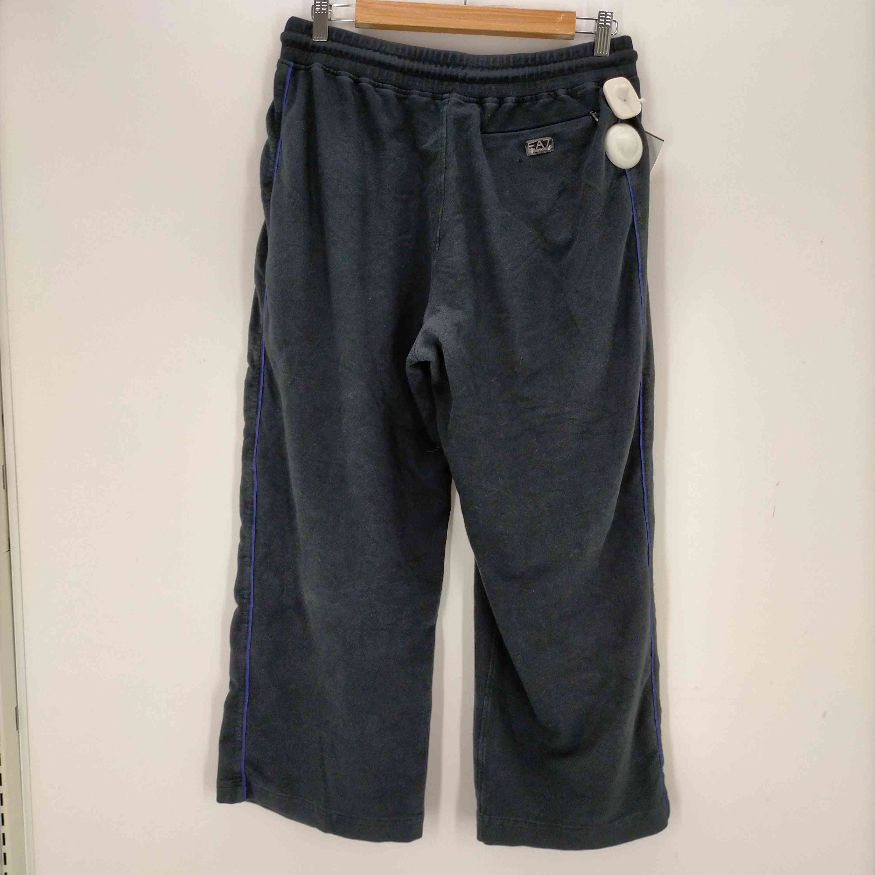 【中古】エンポリオアルマーニイーエーセブン EMPORIO ARMANI EA7 パイピングライン ワイドスウェットパンツ メンズ XXL