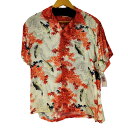 【中古】サンサーフ SUN SURF 総柄 紅葉 鯉 S/S アロハシャツ メンズ S