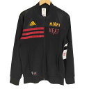 【中古】アディダス adidas MIAMI HEAT マイアミヒーツ NBA バスケ ジップアップ ウォームアップ ウェア メンズ JPN:L
