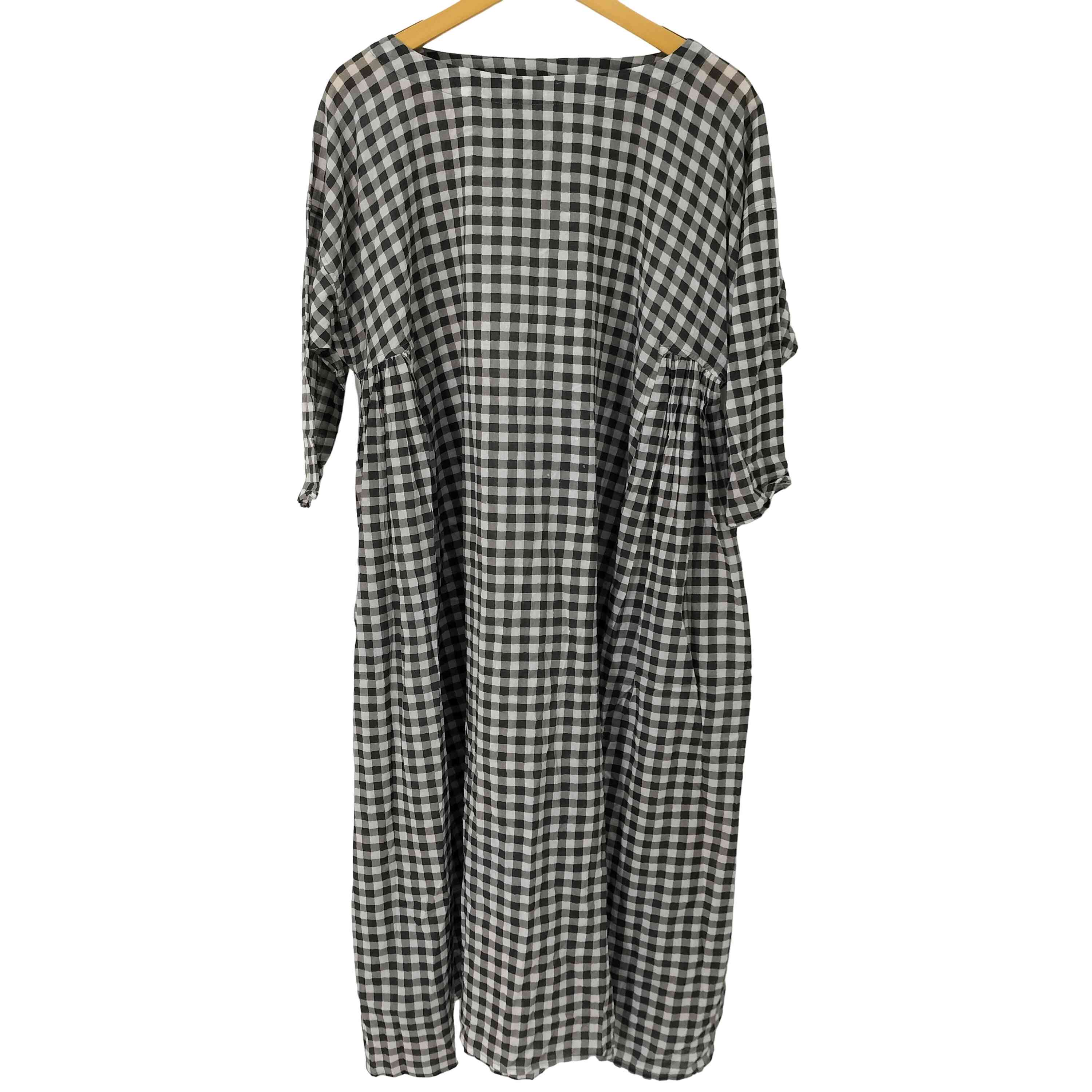 【中古】ハウスオブロータス HOUSE OF LOTUS ギンガムチェックギャザーワンピース レディース JPN:M