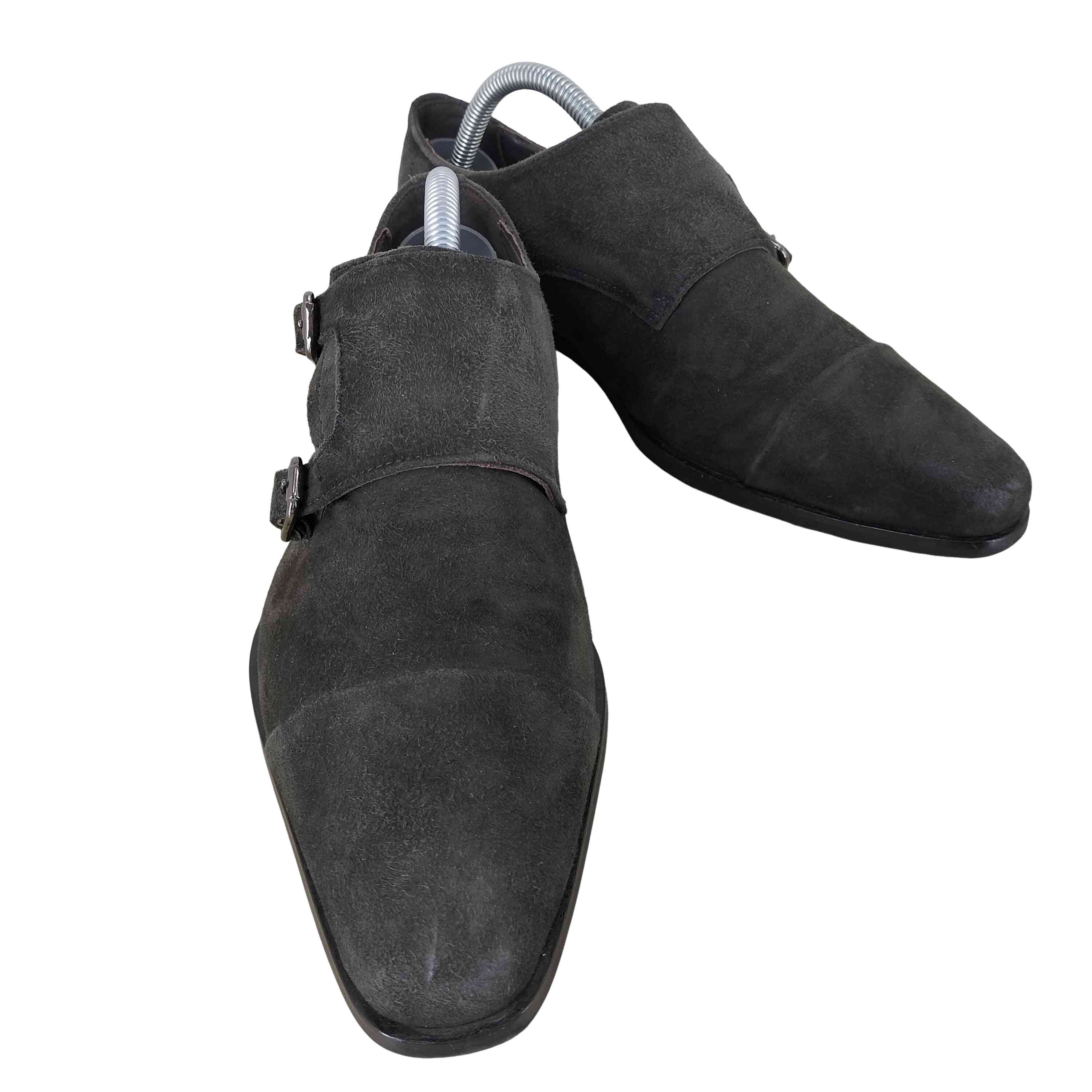 【中古】ピエールカルダン pierre cardin スウェードウィングチップ シューズ レディース JPN：24.5