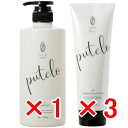 ≪店内商品☆ P2倍〜20倍! 5/6 23:59まで≫【送料無料】【正規品】プテロ putelo / プテロ AR シャンプー 700mL / スカルプ シャンプー 1個 & ヘア & スカルプパック 240g 3個 セット