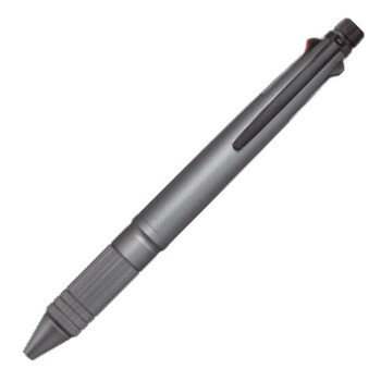 ☆三菱鉛筆 MITSUBISHI ／ジェットストリーム 多機能ペン 4&1 Metal Edition / 軸色:ガンメタリック/ インク色:黒、赤、青、緑/ ボール径:0.5 /芯径:0.5