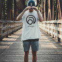 ☆【送料無料】amugis Tシャツ (シルクプリント) 綿100% 肉厚生地 ヘビーウェイトTシャツ big logo ビッグシルエット/フリーサイ