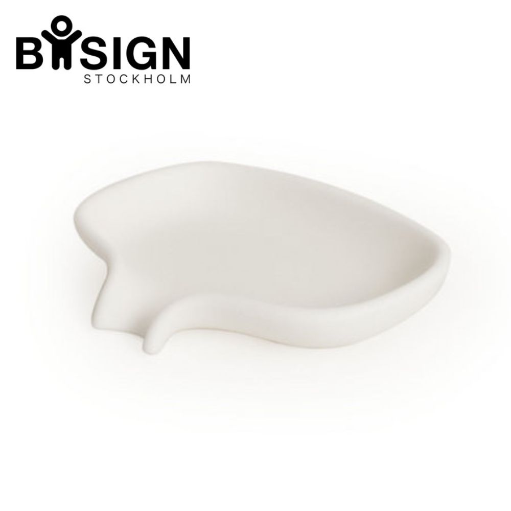 Bosign ボーサイン ソープディッシュ SOAP SAVER FLOW　ノルウェー 北欧 ストックホルム 固形石鹸 石けん 石鹸 せっけん 石けん置き シリコン製 シリコン シンプル おしゃれ スタイリッシュ ホワイト