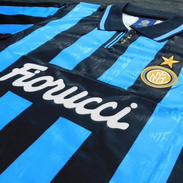 インテル 1992 ホーム 半袖 ユニフォーム 復刻モデル(正規品/メール便可/メーカーコードINTER92HPYSS)ネット注文 サッカー 用品 セール