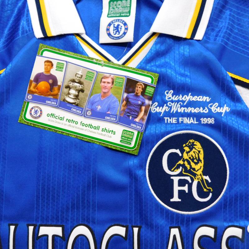 チェルシー 1998 ホーム 半袖 ユニフォーム UEFAカップウィナーズカップ優勝/復刻モデル(正規品/メール便可)ネット注文 サッカー 用品 セール