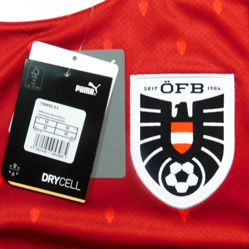 オーストリア代表 20 ホーム 半袖 ユニフォーム PUMA ユーロ2020(2021)(正規品/メール便可/メーカーコード756553 01)バーゲン サッカー 用品 セール