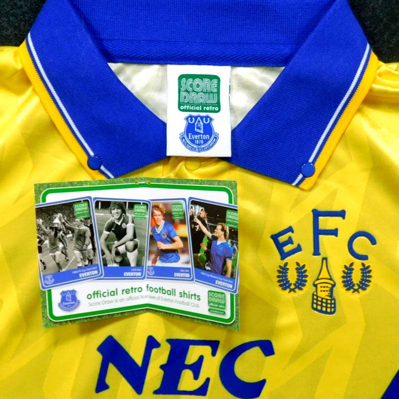 エバートン 1990 アウェイ 半袖 ユニフォーム 復刻モデル(正規品/メール便可)通販 サッカー 用品 セール