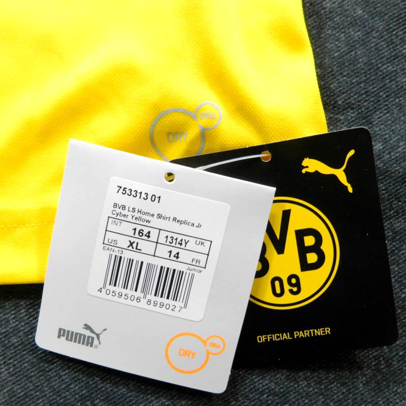 ボルシアドルトムント 18 ホーム 長袖 ジュニアユニフォーム PUMA 2018シーズン(正規品/メール便可/メーカーコード753313 01)バーゲン サッカー 用品 セール