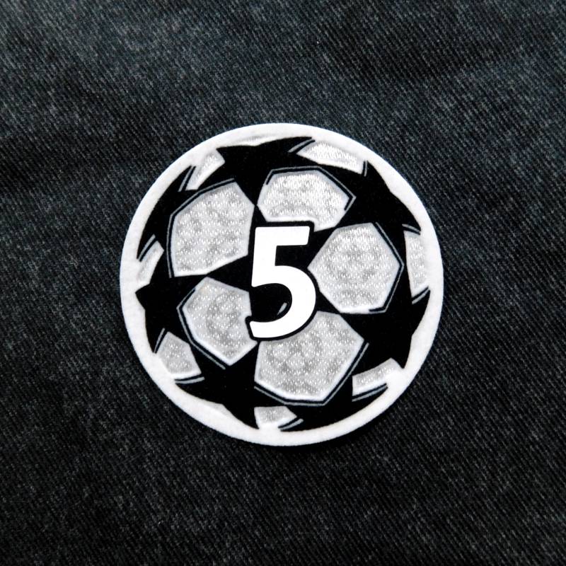 2021-2024チャンピオンズリーグ・チャンピオン5TIMESパッチ*必ずユニフォームを一緒にご注文下さい