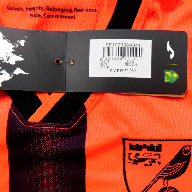 ノリッジシティFC 21 3rd 長袖 ユニフォーム JOMA 2021シーズン(正規品/メール便可/メーカーコードSE102338A041)ネット通販 サッカー 用品 セール