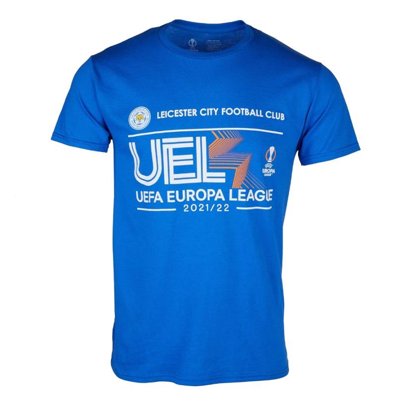 レスターシティ　チームオフィシャル　UEFA EUROPA LEAGUE 21/22　Tシャツ　半袖(正規品/メール便可)