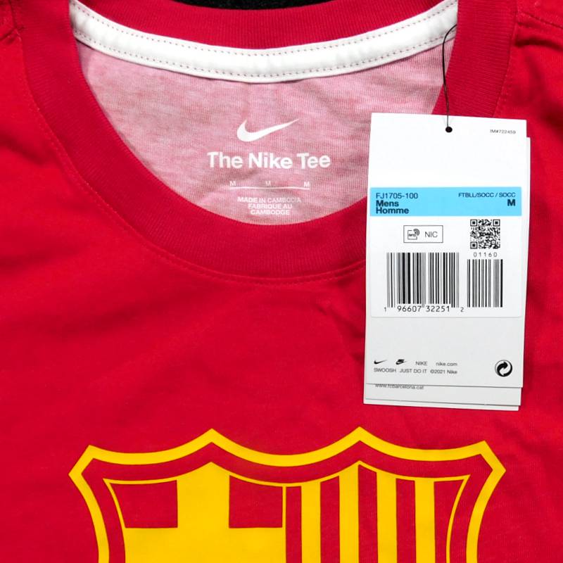バルセロナ　FJ1705 100　Crest　Tシャツ　半袖　NIKE(正規品/メール便可)