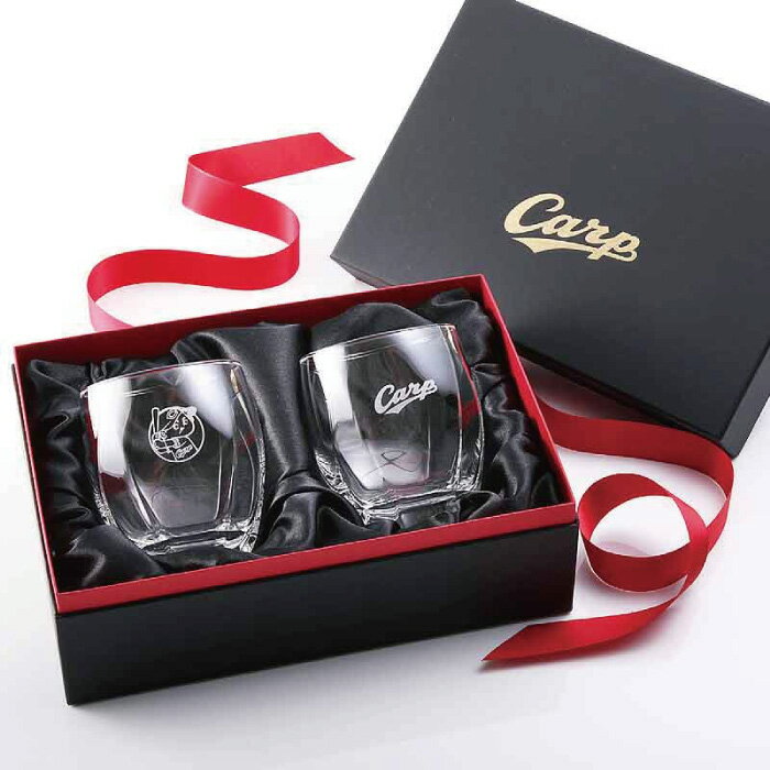 カープ・八角オールドグラス／ペア【広島東洋カープグッズ】