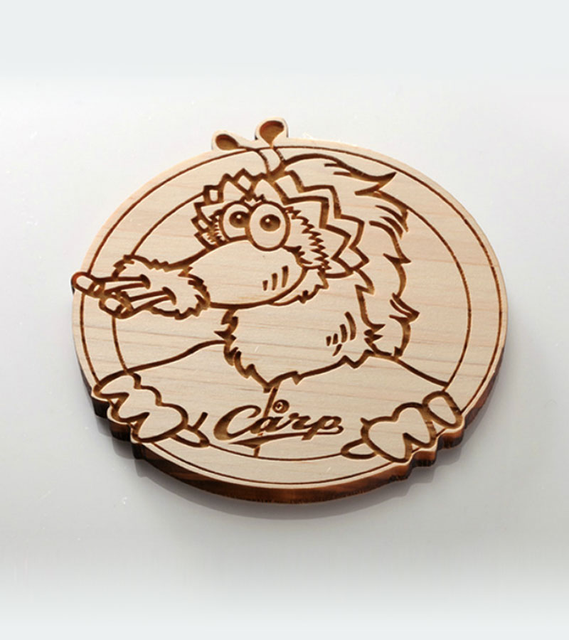 カープひのきコースタースライリー【広島東洋カープ公認グッズ】