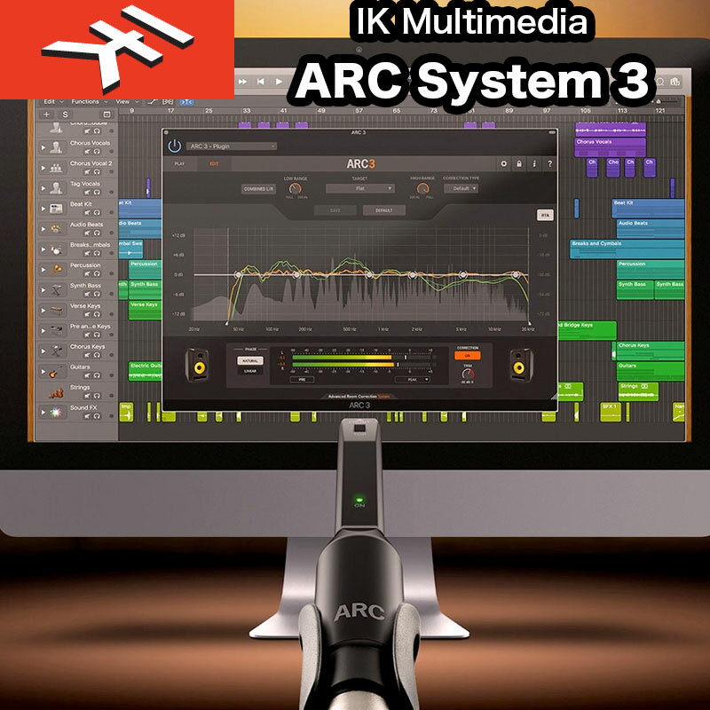 IK MULTIMEDIA | ARC System 3 （アークシステム3）　MEMS測定マイク、ルーム解析ソフトウェア、補正プラグイン 国内正規品