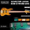 シェクター SCHECTER / EXB-CTM-BD-2H5 / ジャズベースタイプ 5弦 エレキギベース EXシリーズ カラー、指板選択可　ハードケース付 送料無料