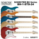 シェクター SCHECTER JAPAN / BH-1-STD-24　5色選択 （インディゴブルー・アンバー、ディープブルー、ナチュラル、レッド）指板選択（メイプル、ローズウッド）　| シェクター・ジャパン HBシリーズ エレキギター 送料無料