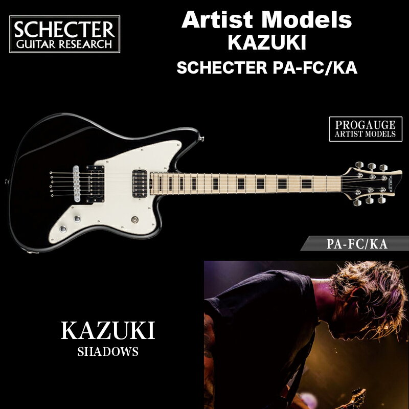 MODEL SCHECTER PA-SW/KA BODY Alder NECK Maple FINGER BOARD Maple FRETS 22 Frets SCALE 25 1/2&quot; JOINT Ultra Access 4-Bolt PICKUPS Seymour Duncan SH-2n Seymour Duncan Sh-14 BRIDGE TonePros with Thru-Body CONTROL Volume / Tone / Toggle Switch COLOR BLK(Black) PRICE 181,500 yen (in TAX) 165,000 yen (without TAX) Notes with Soft Case こちらの商品は取り寄せ商品です。メーカーの生産状況によりお日にちを頂く場合がございます。詳しい納期については事前にお問い合わせ下さい。