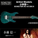 MODEL SCHECTER AC-S7/SIG II BODY Quilted Maple Top &amp; Swamp Ash Back NECK Maple FINGER BOARD Ebony FRETS 24 Frets(Jescar Fret Wire) SCALE 25 1/2&quot; JOINT Ultra Access 4-Bolt PICKUPS Seymour Duncan SHR-1n-7st Seymour Duncan TB-14-7st BRIDGE Original Floyd Rose CONTROL Volume / Toggle Switch COLOR BKTQ(Black Turquoise) PRICE 770,000 yen (in TAX) 700,000 yen (without TAX) Notes with SoftCase ※完全受注生産