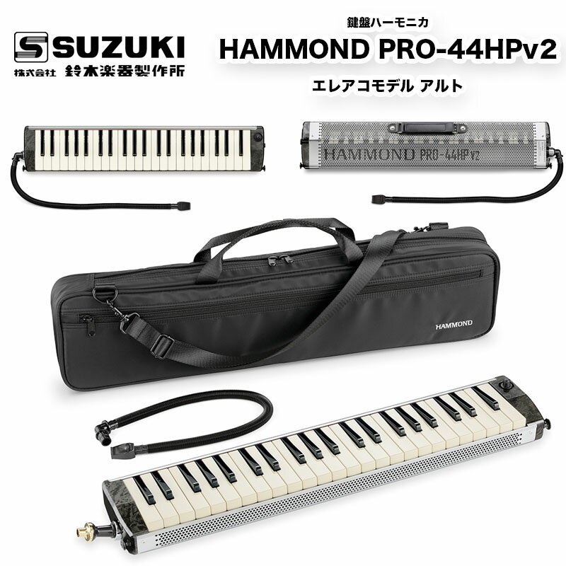鍵盤ハーモニカ　HAMMOND PRO-44HPv2　ピックアップマイクを内蔵したエレアコ鍵盤ハーモニカ　ハモンド　プロ44　送料無料