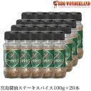 お取り寄せグルメ 【送料無料】ステーキスパイス100g×20本 ステーキスパイス 調味料 スパイス 味付け 贈り物 ギフト お祝い プレゼント BBQ バーベキュー キャンプ パーティー 母の日 プレゼント