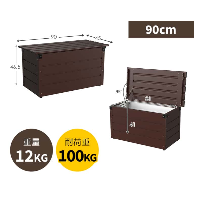 楽天市場】メタルラック 幅90（屋外ストッカー｜収納家具