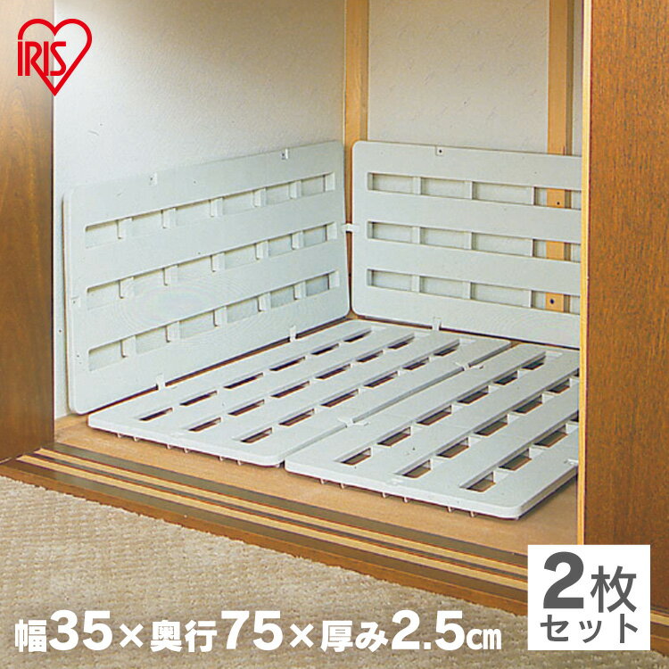 すのこ 2枚セット プラスチック パレット 押入れすのこ ジョイントパレット 抗菌 防カビ加工 通気性 湿気対策 布団 毛布 収納 押し入れ クローゼット 押入...