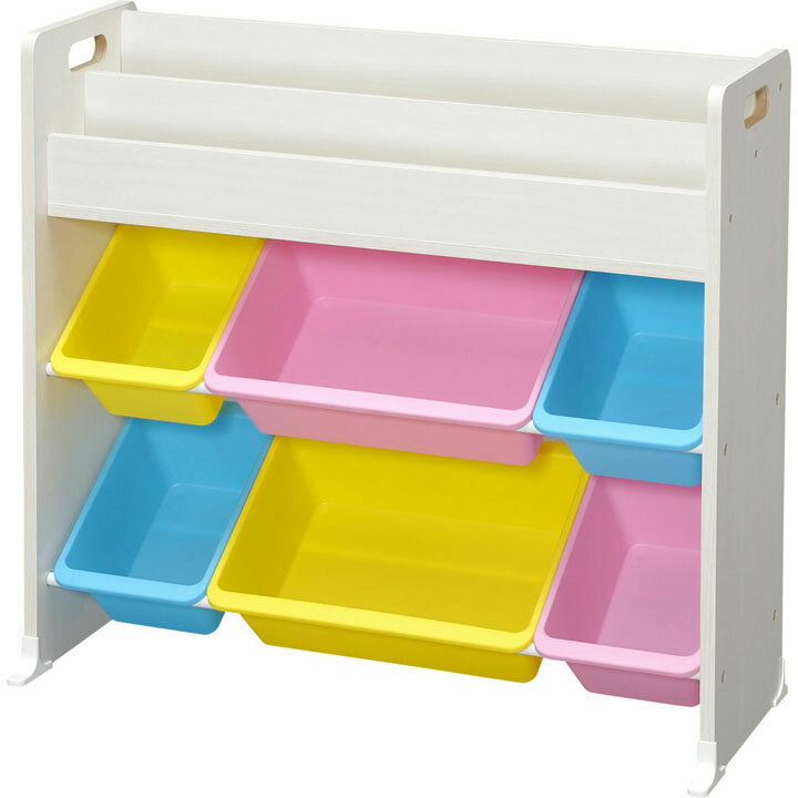 絵本棚付トイハウスラック ETHR-26 パステル キャロット ウォールナットブラウン おもちゃ箱 玩具箱 おもちゃ オモチャ 収納 収納ボックス キッズ収納 子供部屋 子ども部屋 キッズ アイリスオーヤマ[cpir]