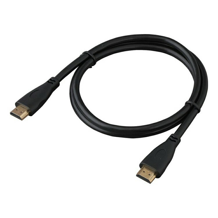 HDMIケーブル 1.0m アイリスオーヤマ ARC HDMIケーブル Ver.1.4 1.0m ブラックケーブル cable けーぶる HDMI hdmi 高速伝送 イーサネット ARC HDMI入力 HDMI出力 A－19 4K 2K アイリスオーヤマ IHDMI-S10B【メール便】【代金引換不可 日時指定不可】