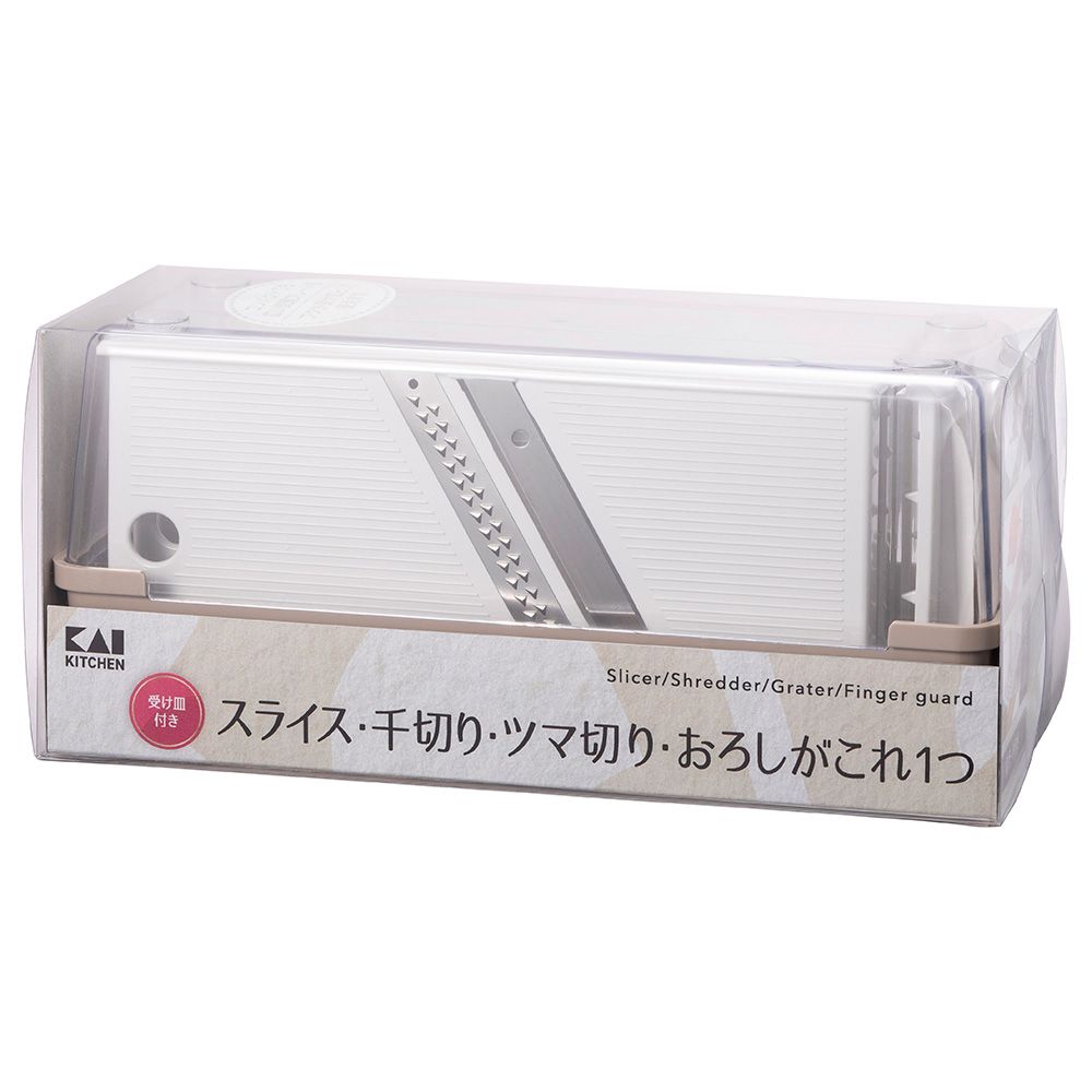 調理器セット 両刃スライサー 千切り KK 調理器セット（両刃スライサー、千切り、ツマ切り、おろし） 000DH8040調理器セット 両刃スライサー 千切り ツマ切り おろし 指ガード スライス 食洗器対応 貝印 KAI bbstyle-10137871 ベッド・寝具・雑貨 B&Bスタイル サンプル画像2