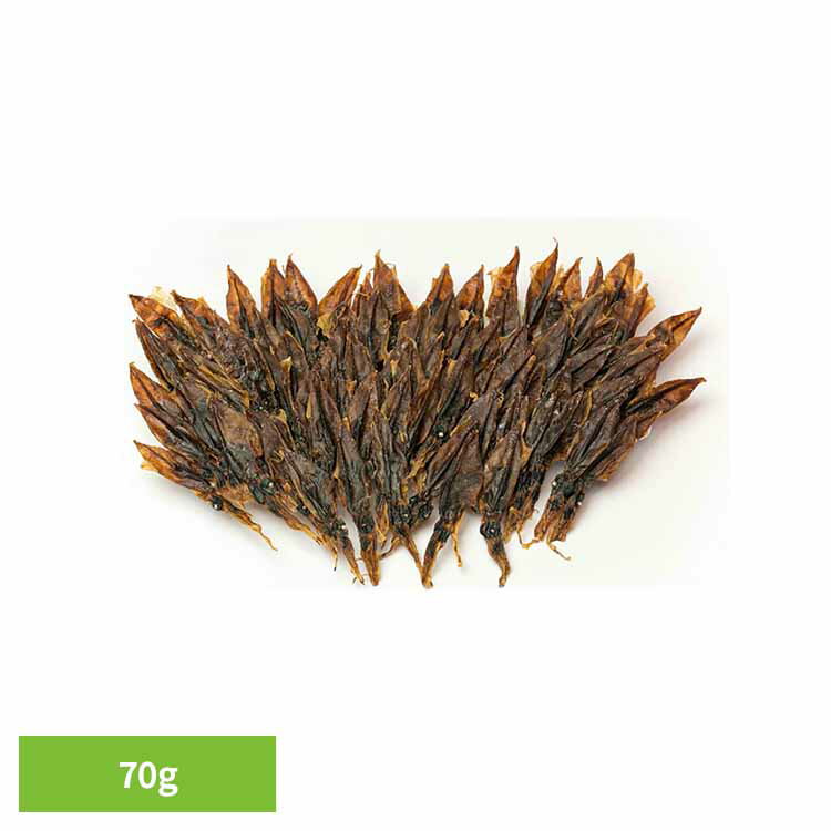 大容量珍味、約70匹以上。日本海で獲れたホタルイカを天日干し、安心の無添加おつまみです。※こちらの商品はお取り寄せ商品のため、初期不良以外の返品・交換は承れませんので、あらかじめご了承ください。※北海道・沖縄・離島お届け不可 ●内容量70g...