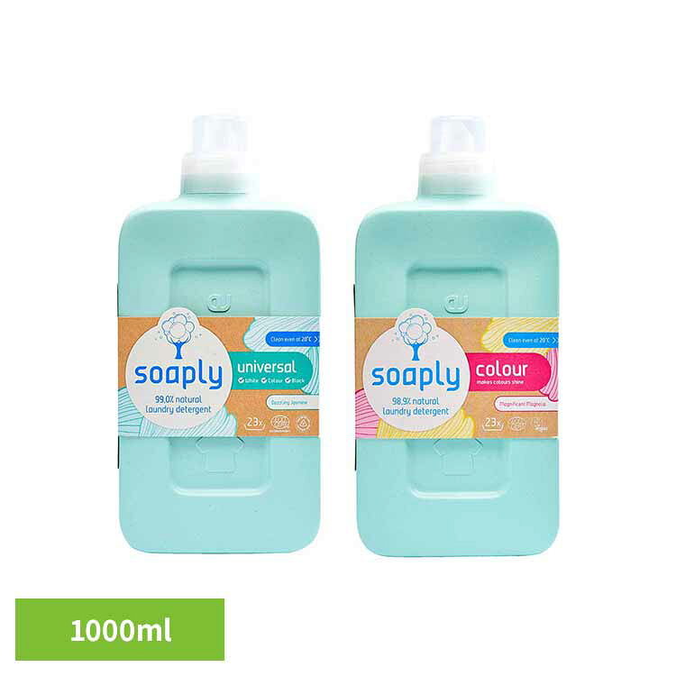 ソープリー ランドリーデタージェント 1000ml ソープリー soaply ヴィーガン Ecocert 洗濯洗剤 洗剤 リサイクルボトル 植物由来 生分解性 ライブリーロータスの香り アメリカンディールスコーポ　ユニバーサル カラー 