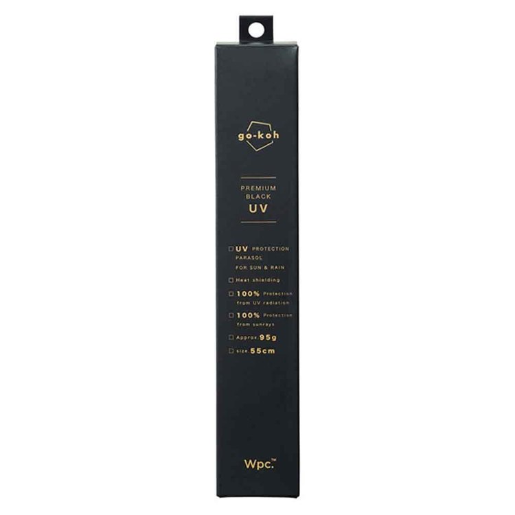 go-koh 遮光超軽量 55cm ブラック GO007-900-102Wpc. UVカット率100％ 遮光率100% ...