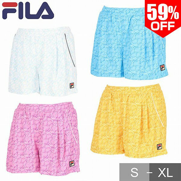 Rakuten - 59％OFF 【在庫処分】 フィラ テニス ゲームパンツ レディース テニスウェア ショートパンツ ショーパン 吸水速乾 UVウィメンズ パンツ 大人 ウェア バドミントン おしゃれ かわいい スポーツ FILA VL2830 【365日あす楽対応】 楽天スーパーSALE RakutenスーパーSALE