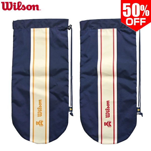 Rakuten - 50％OFF ウイルソン テニス ラケットカバー 1本入れ 男女兼用 硬式テニス 軟式テニス 部活 試合 ショルダー ラケットケース ウィルソン Wilson 一般 大人 BEAR ベア ソフトカバー WR8049301001 WR8049302001 【365日あす楽対応】 楽天スーパーSALE RakutenスーパーSALE
